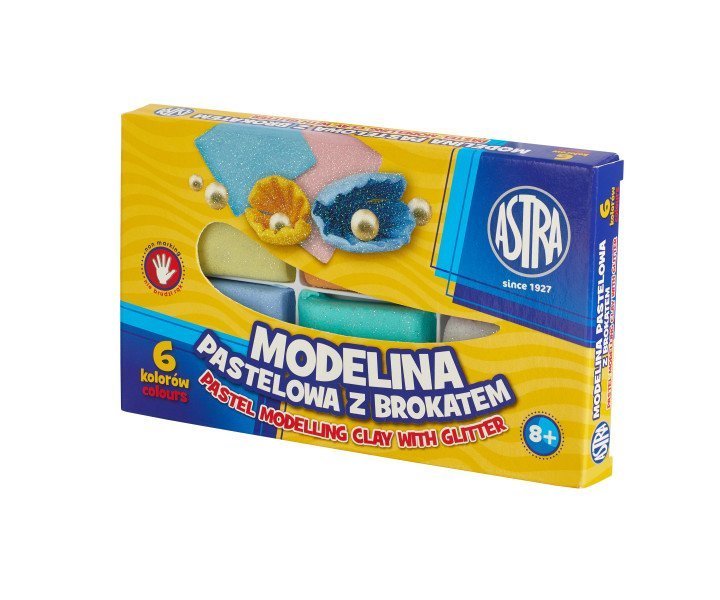 Modelina ASTRA pastelová BROKÁT 6 farieb