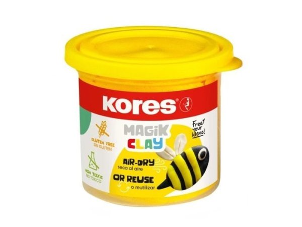 Kores Lehká modelovací hmota Magik Clay 40 g – žlutá