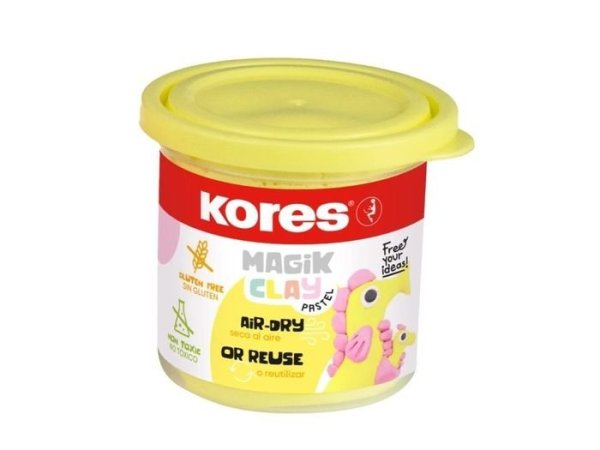 Kores Lehká modelovací hmota Magik Clay Pastel 40 g – žlutá
