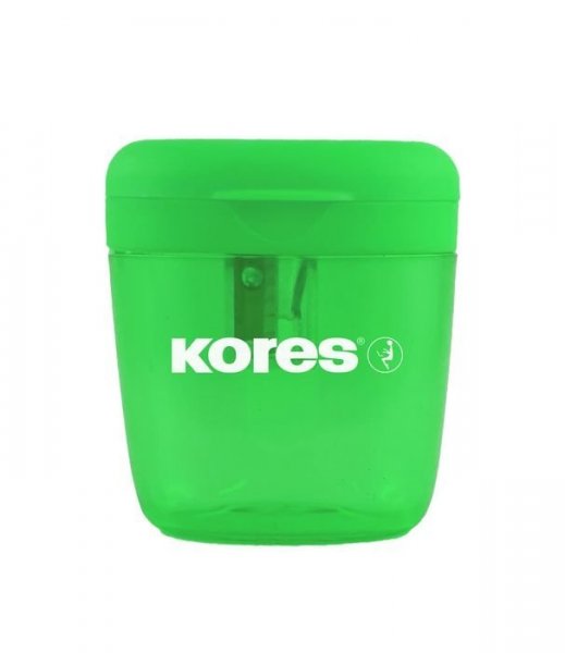 DEPOSITO, jednoduché plastové ořezávátko se zásobníkem, barevný mix