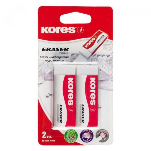 Pryž KE20 BÍLÁ, 60x21x10 mm