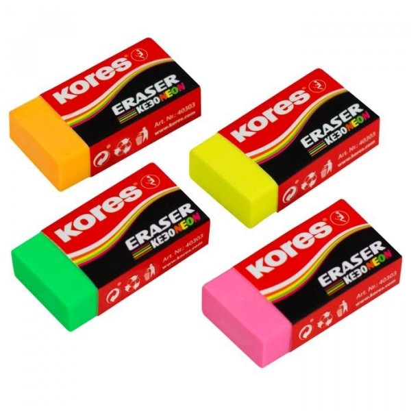 Pryž KE30 NEON barevný mix, 40x21x10 mm