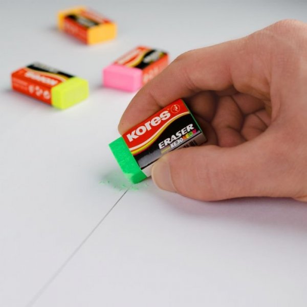 Pryž KE30 NEON barevný mix, 40x21x10 mm