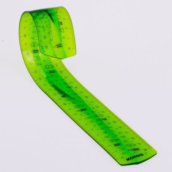 ELASTIK 30cm, ohebné pravítko, mix 4 barev