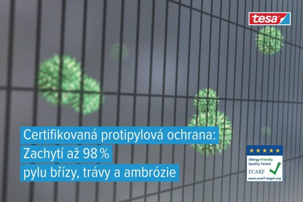 Síť proti pylu do okna, 1,3m x 1,5m, antracitová