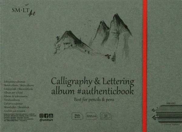 SMLT art Album na kaligrafii #authenticbook, šitá vazba, 245x176cm, 32 listů, 100g/m2