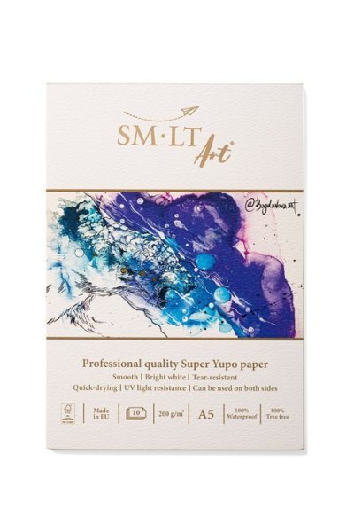 SMLT art Blok SUPER YUPO papír, A5, 10 listů, 200g/m2