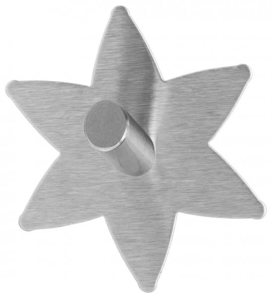 Permanent Háčky, tvar hvězda, ocelový, pro lehké předměty, v balení 1ks