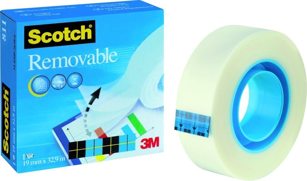 3M Scotch Removable Magic neviditelná páska, 1 kotouč, 19 mm x 33 m