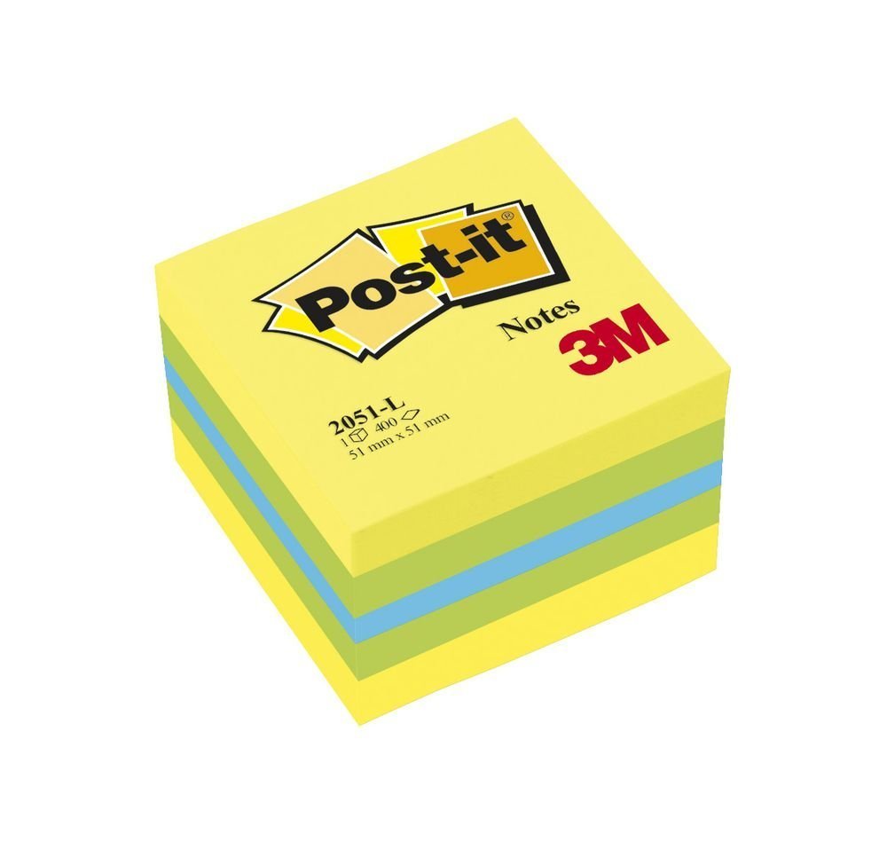Kocka samolepiaca Post-it 51x51 400l žltá