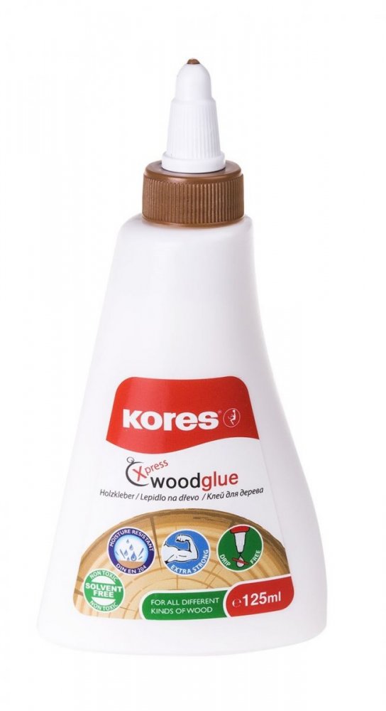 Lepidlo na drevo Kores Wood Glue, 125 ml