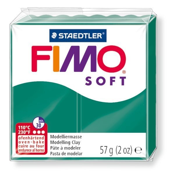 FIMO soft tmavo zelená 57g