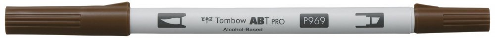 Tombow Obojstranná liehová fixka ABT PRO s dvoma hrotmi, chocolate