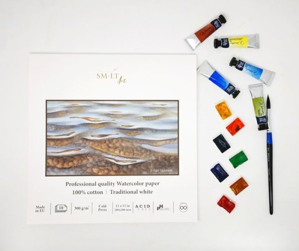 SMLT art Blok Akvarel, 280x280, 10 listů, 300g/m2