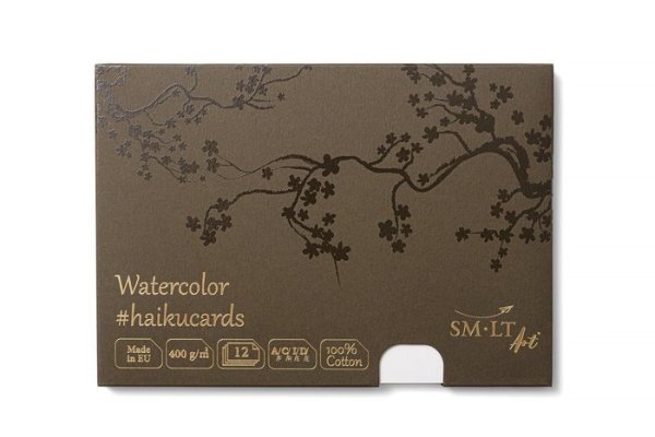 SMLT art Karty v krabičce #haikucards, akvarel, 148x210mm, 12 listů, 400g/m2