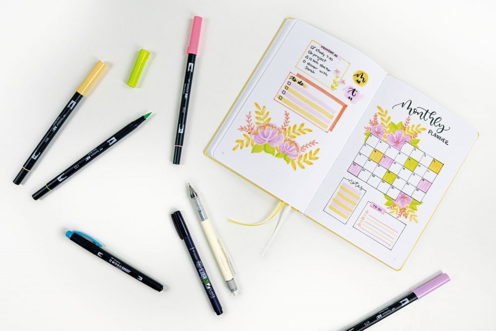 Tombow Kreatívny Bullet Journal set Bright