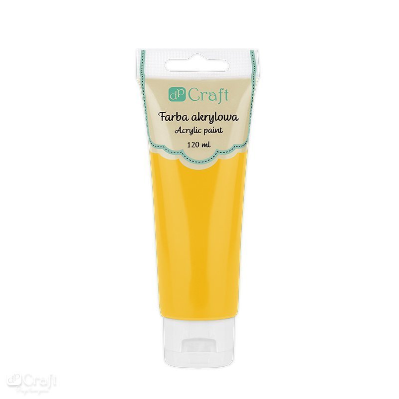 Akrylová barva, 120 ml – tmavě žlutá