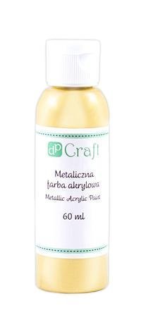 Metalická akrylová barva, 60 ml – zlatá