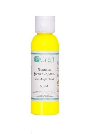 Neonová akrylová barva, 60 ml – žlutá