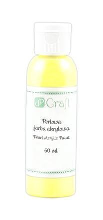 Perlová akrylová barva, 60 ml – žlutá