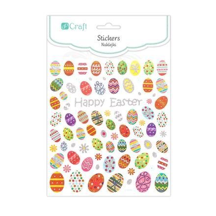 Velikonoční samolepky, kraslice, 80 ks