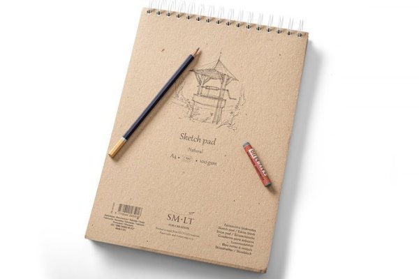 SMLT art Blok authentic, skicák krémový A5, 100 listů, 100g/m2, spirála