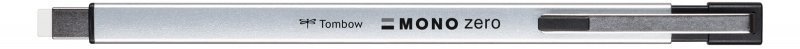 Tombow Pryž Mono Zero Metal v ceruzke, priemer 2,5 mm x 5 mm, strieborná