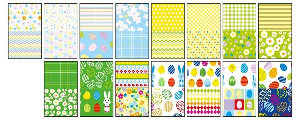 Blok so vzorovanými papiermi SPRING, 80g/m2, A4, 15 listov, 30 vzorov