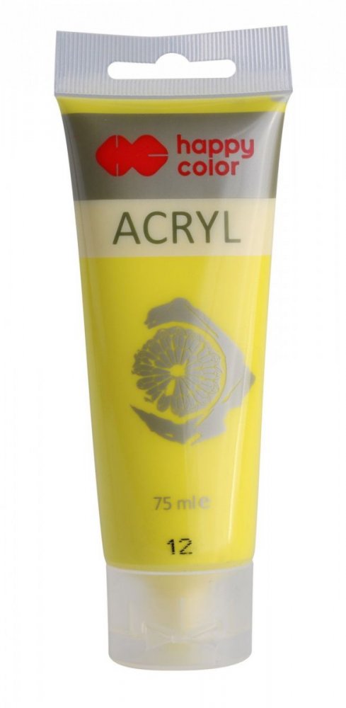 Akrylová farba v tube 75 ml, citrónová