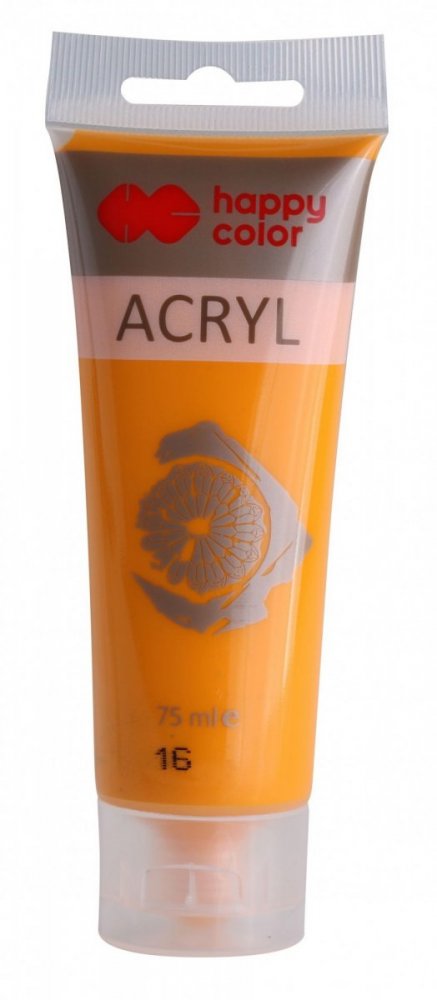 Akrylová farba v tube 75 ml, tmavo žltá