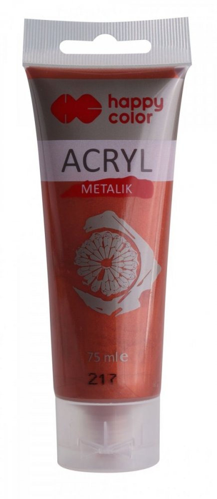 Akrylová farba METALIC v tube 75 ml, medená