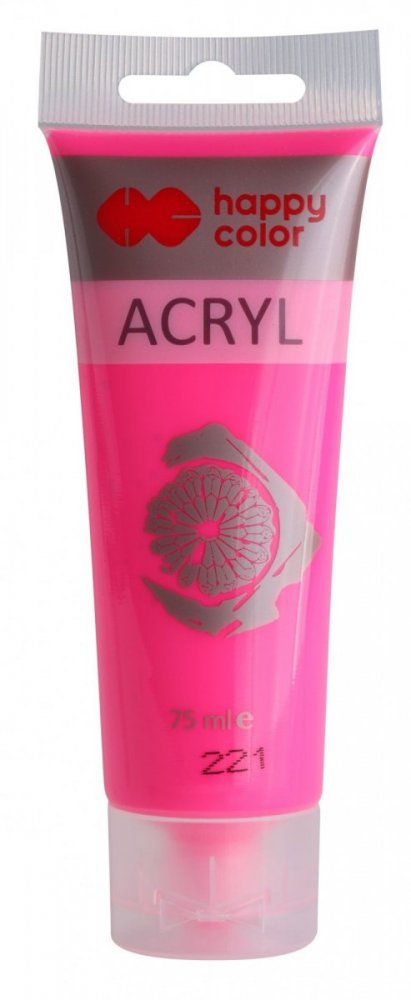 Akrylová farba FLUORESCENT v tube 75 ml, ružová
