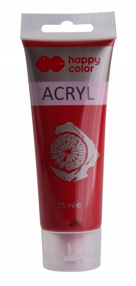 Akrylová farba v tube 75 ml, karmínová
