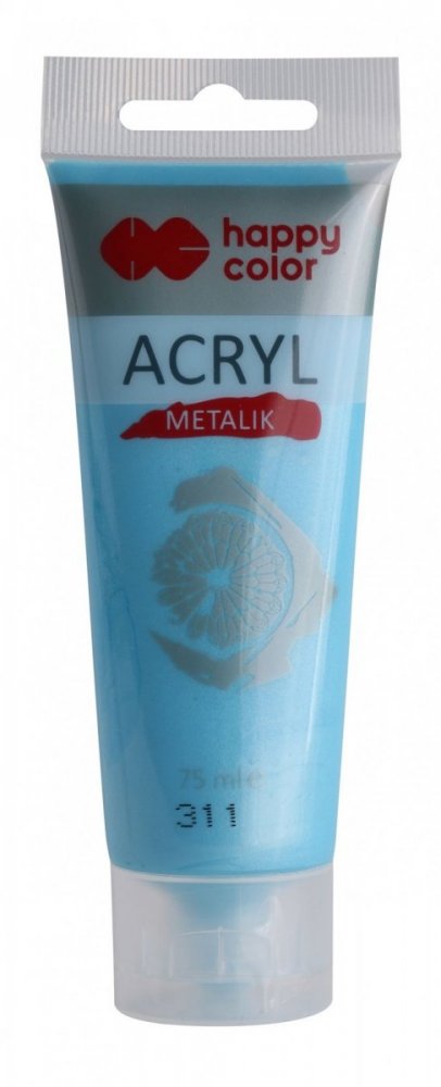 Akrylová farba METALIC v tube 75ml, modrý Tiffany