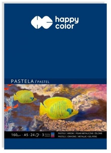 Happy Color Blok na pastely A5/160g/24listů