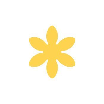 Dekorační děrovačka 2,5cm – sedmikráska 2