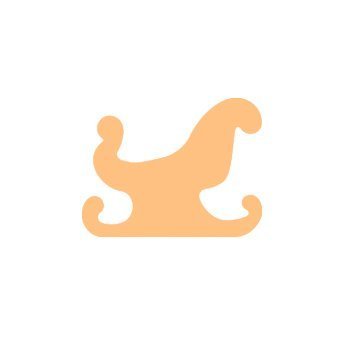 Dekorační děrovačka 2,5 cm – sáně