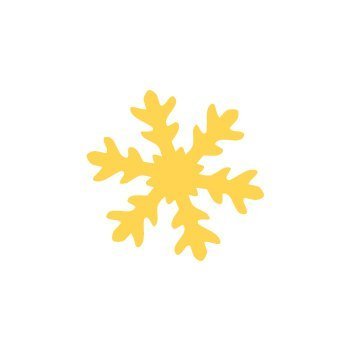 Dekorační děrovačka 3,7cm – sněhová vločka