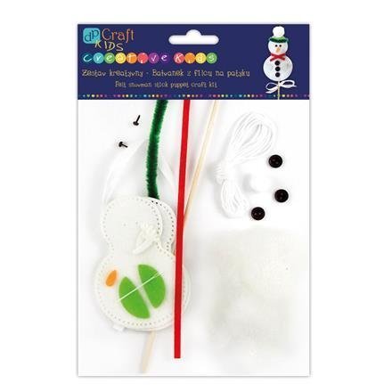 Kreativní sestava z filcu- sněhulák