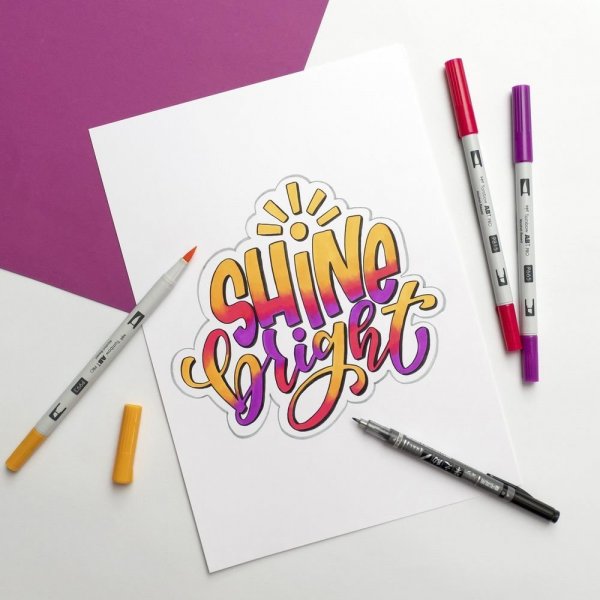 Tombow Sunny lettering set