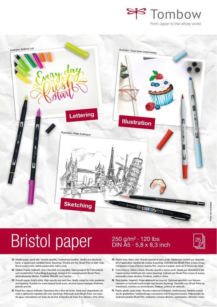 Tombow Kresliaci blok Bristol A5