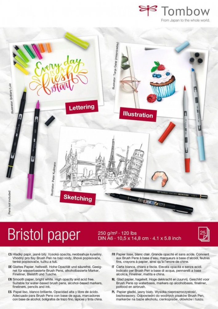 Tombow Kreslicí blok Bristol A6