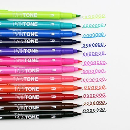 Tombow Obojstranný popisovač TwinTone, violet