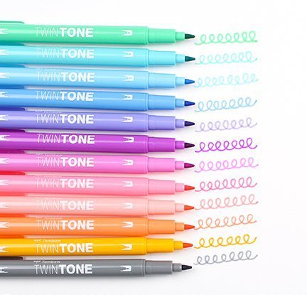 Tombow Obojstranný popisovač TwinTone, violet