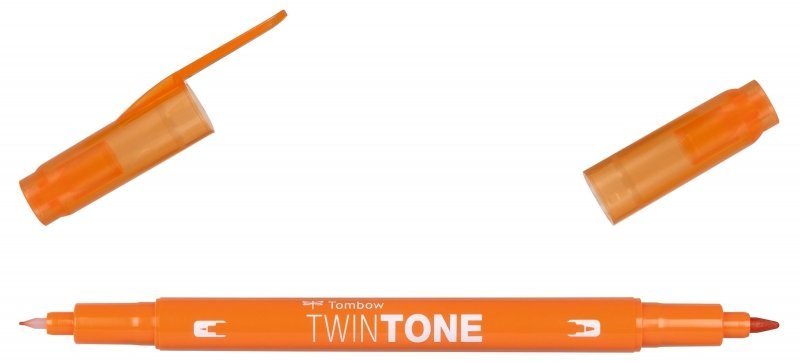Tombow Obojstranný popisovač TwinTone, orange