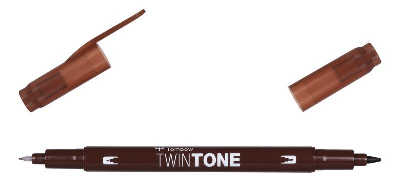 Tombow Obojstranný popisovač TwinTone, chocolate