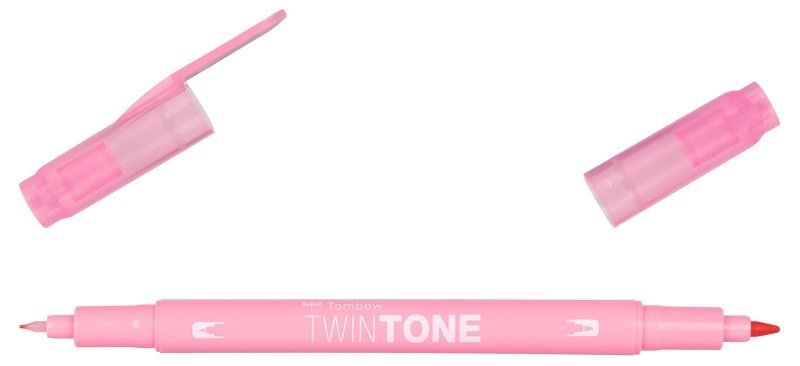 Tombow Obojstranný popisovač TwinTone, pale rose