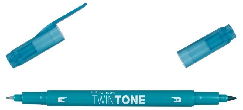 Tombow Obojstranný popisovač TwinTone, turquoise blue