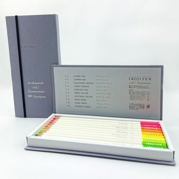 Tombow Irojiten sada pastelek 10ks - Volume 8 - Fluorescence I