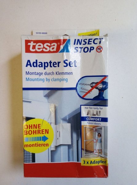 Poškozený obal - Sada pro zavěšení rámu COMFORT do dveří bez vrtání, bílá, kompletní sada